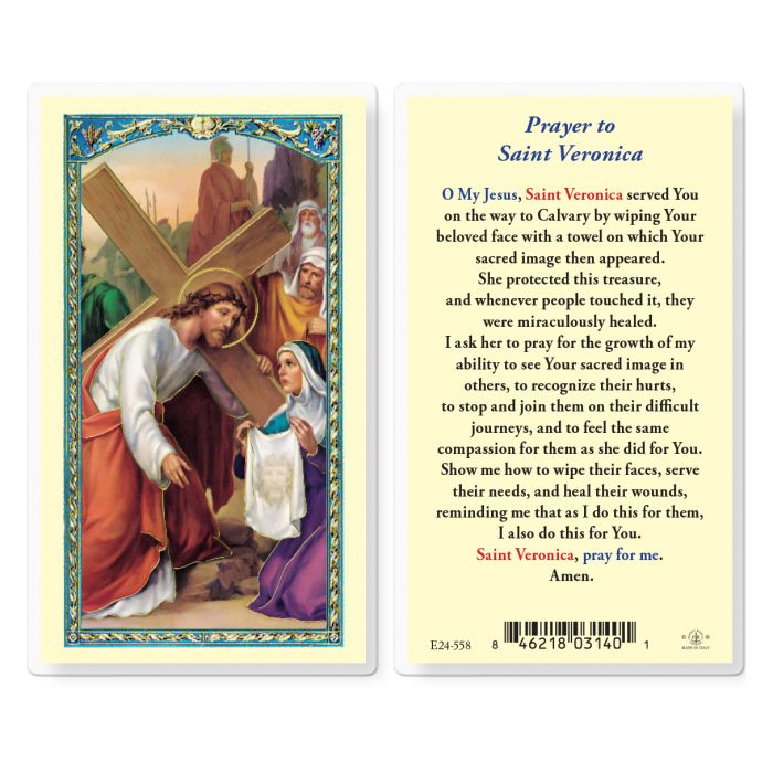 Holy Card - Laminated - Veronica
