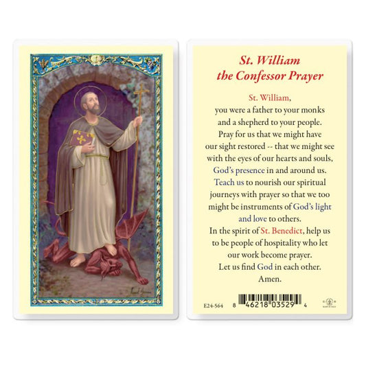 Holy Card - Laminated - William