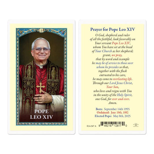 Holy Card - Laminated - Pope Leo XIV