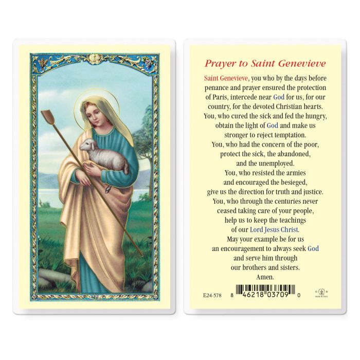 Holy Card - Laminated - Genevieve