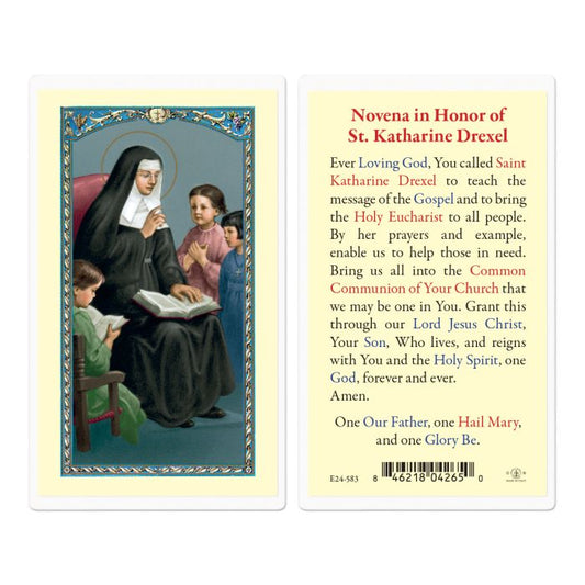 Holy Card - Laminated - Katharine Drexel