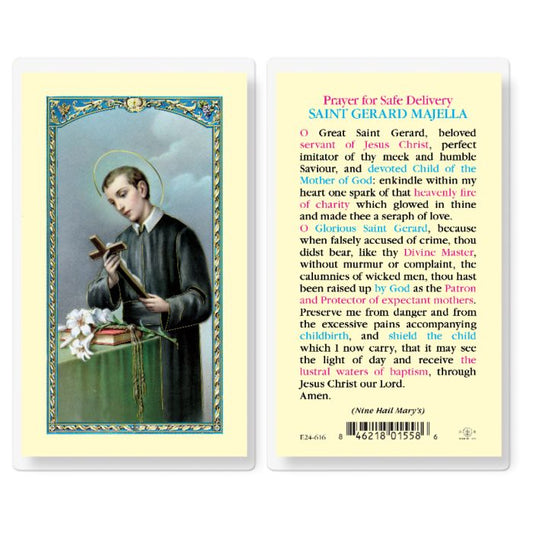 Holy Card - Laminated - Gerard Safe Delivery