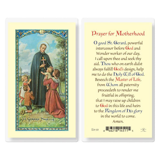 Holy Card - Laminated - Gerard (Motherhood)