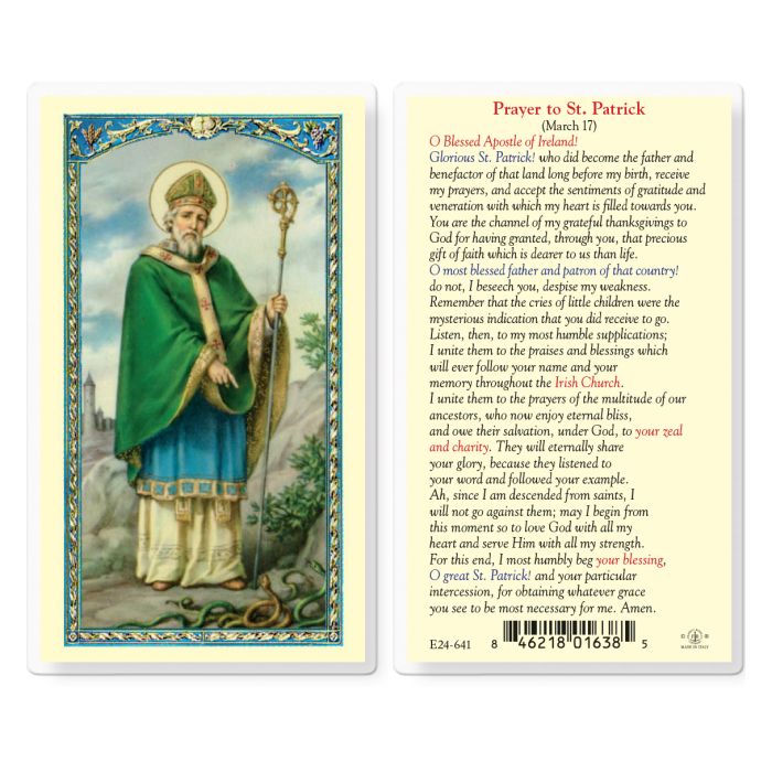 Holy Card - Laminated - 800-539 Patrick