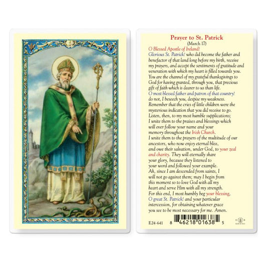 Holy Card - Laminated - 800-539 Patrick