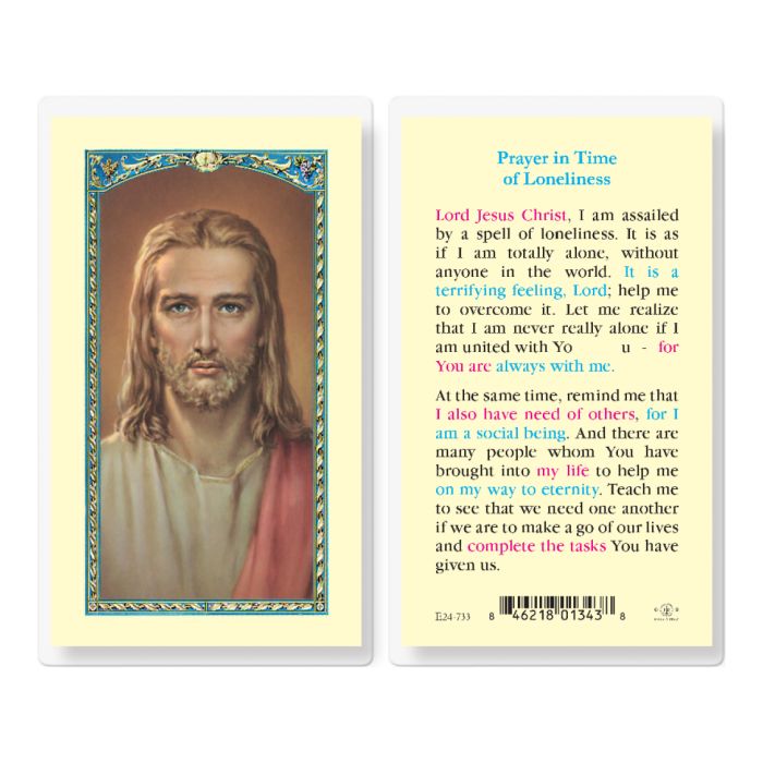 Holy Card - Laminated - Prayer in Time of Loneliness