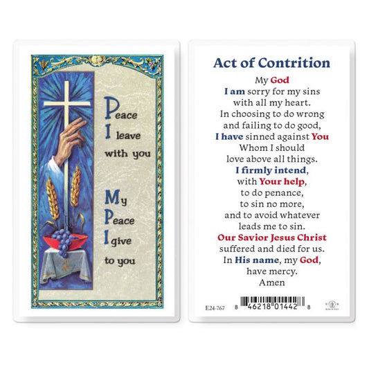 Holy Card - Laminated - Act of Contrition