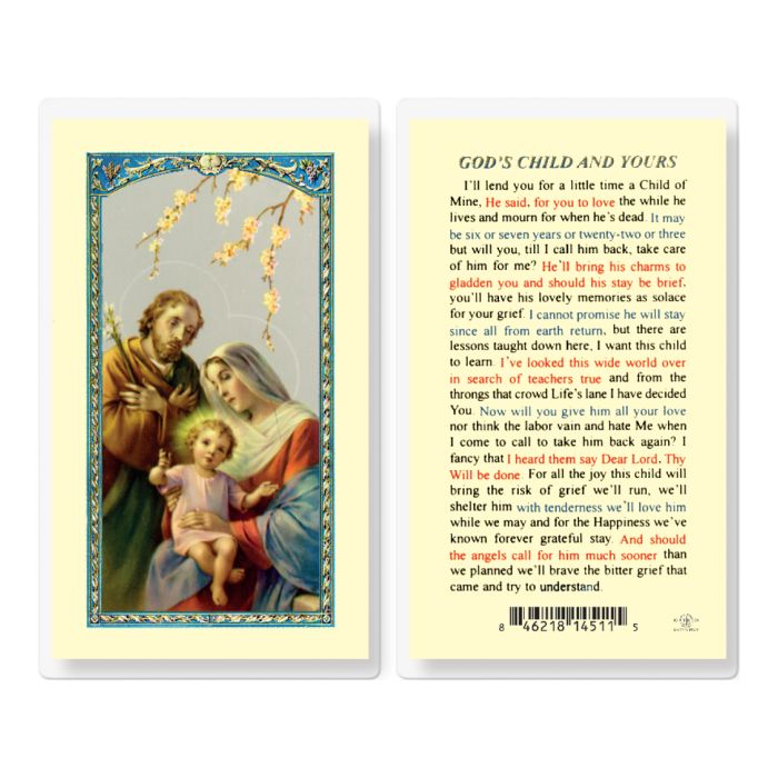 Holy Card - Laminated - 800-334 God's Child And Yours