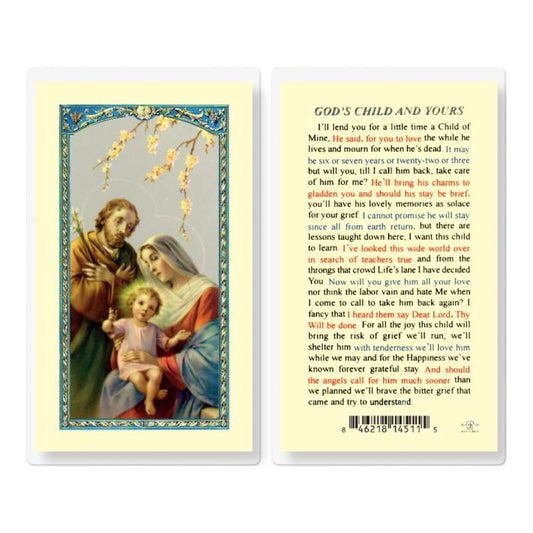 Holy Card - Laminated - 800-334 God's Child And Yours