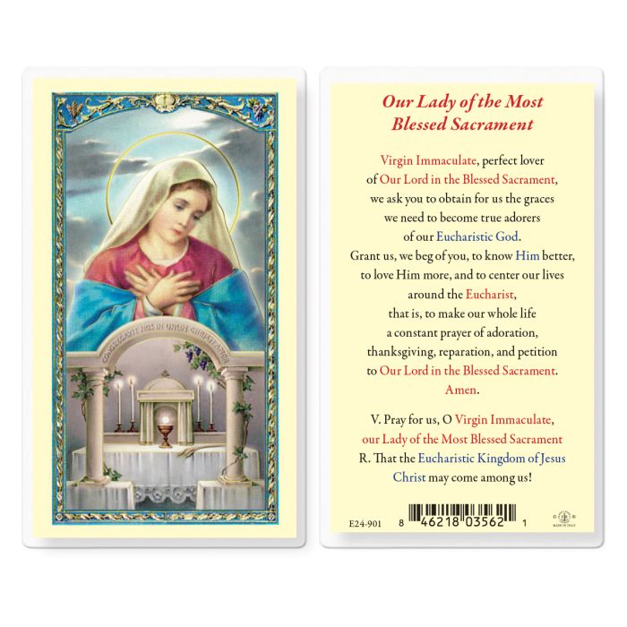 Holy Card - Our Lady of the Blessed Sacrament