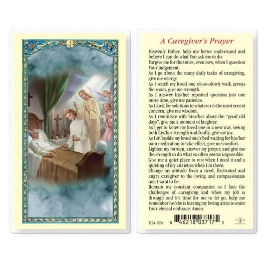 Holy Card - Laminated - Caregiver's Prayer