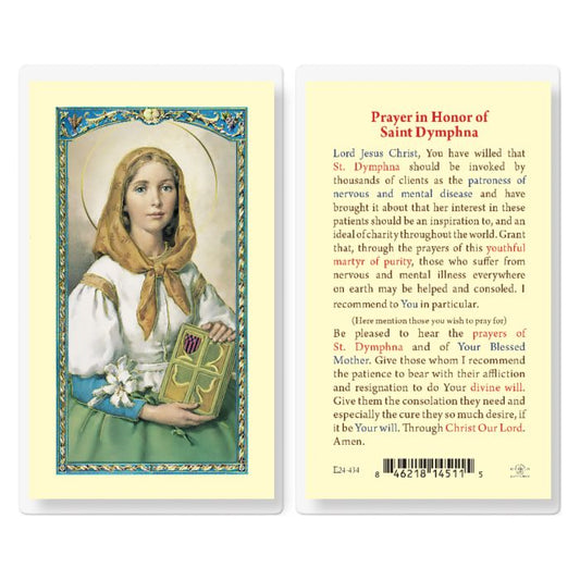 Holy Card - Laminated - Dymphna