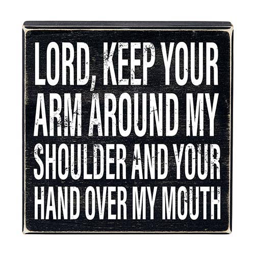 8x8 Blk Sign-Lord Keep