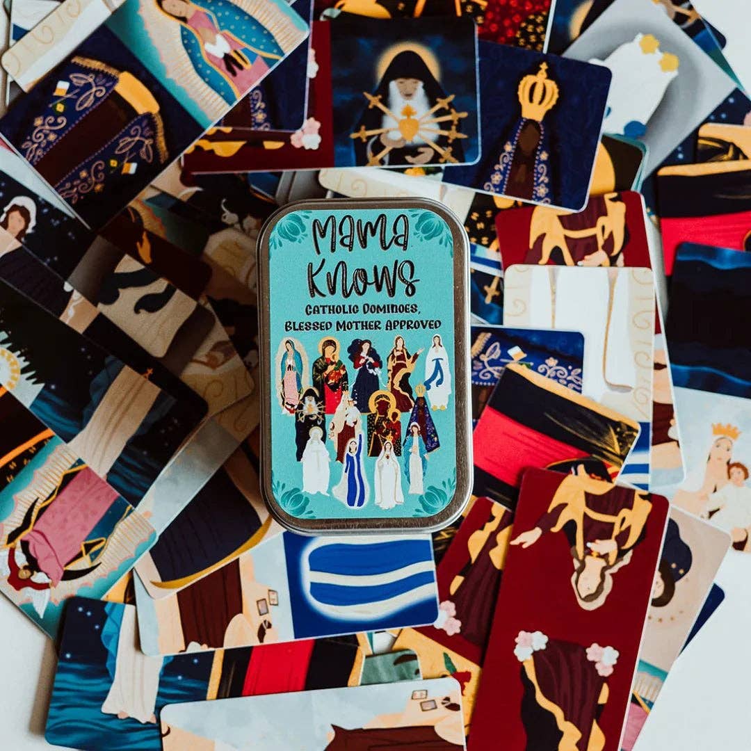 MamaKnows - Catholic Dominoes with the Blessed Virgin (Card Deck)