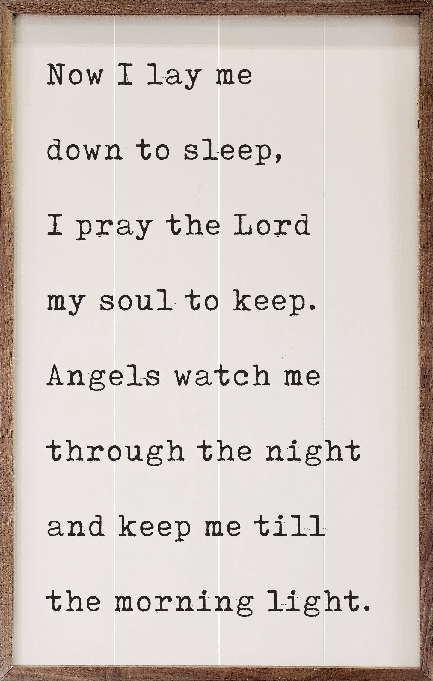 Now I Lay Me Down To Sleep White