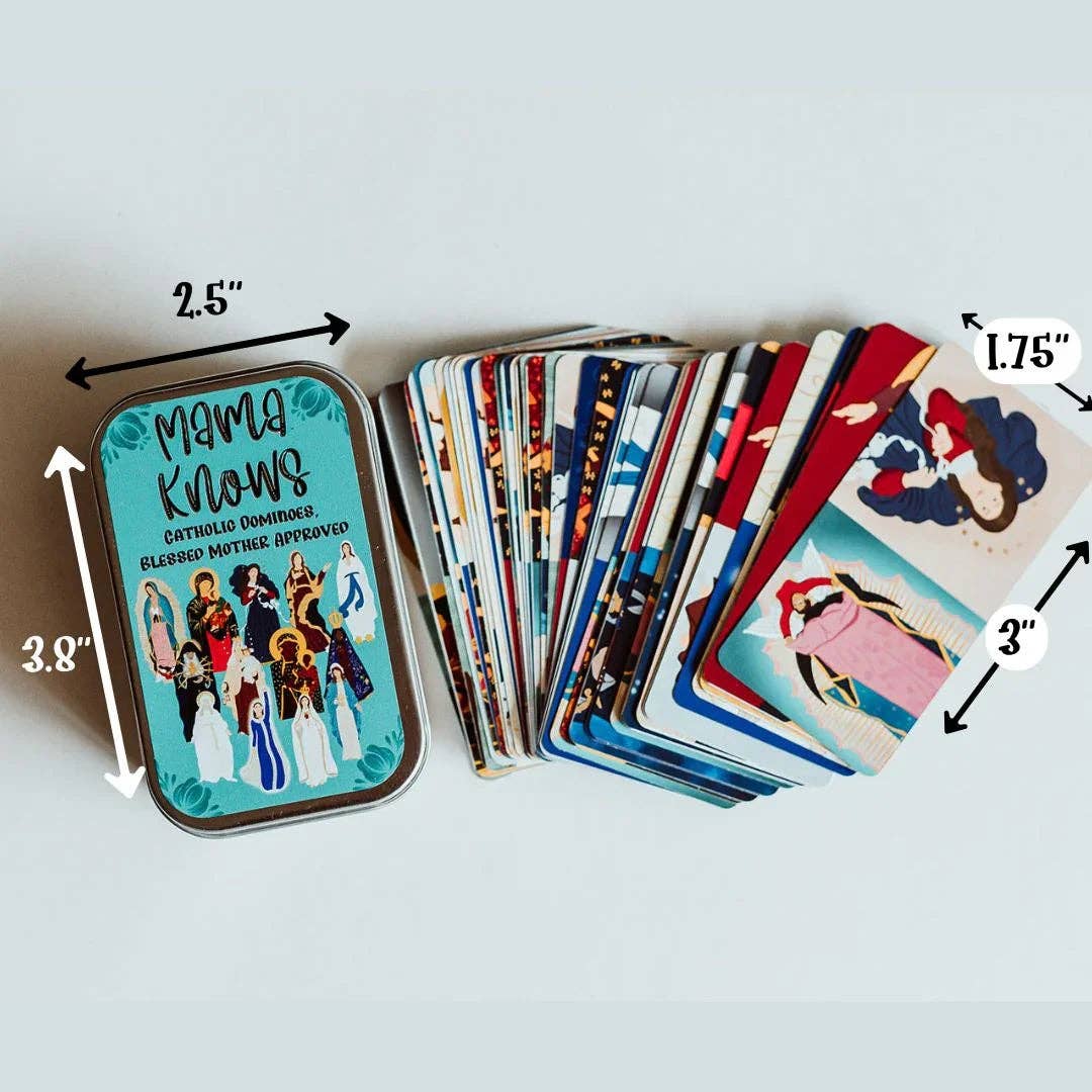 MamaKnows - Catholic Dominoes with the Blessed Virgin (Card Deck)