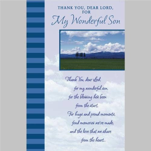 Religious Birthday Card for Son