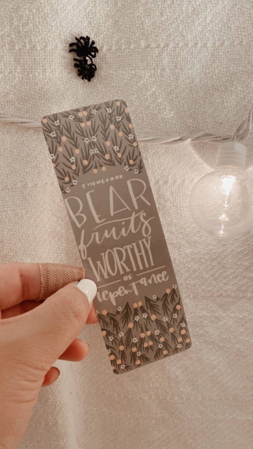 Floral Bookmarkers, Calligraphy Bookmarkers
