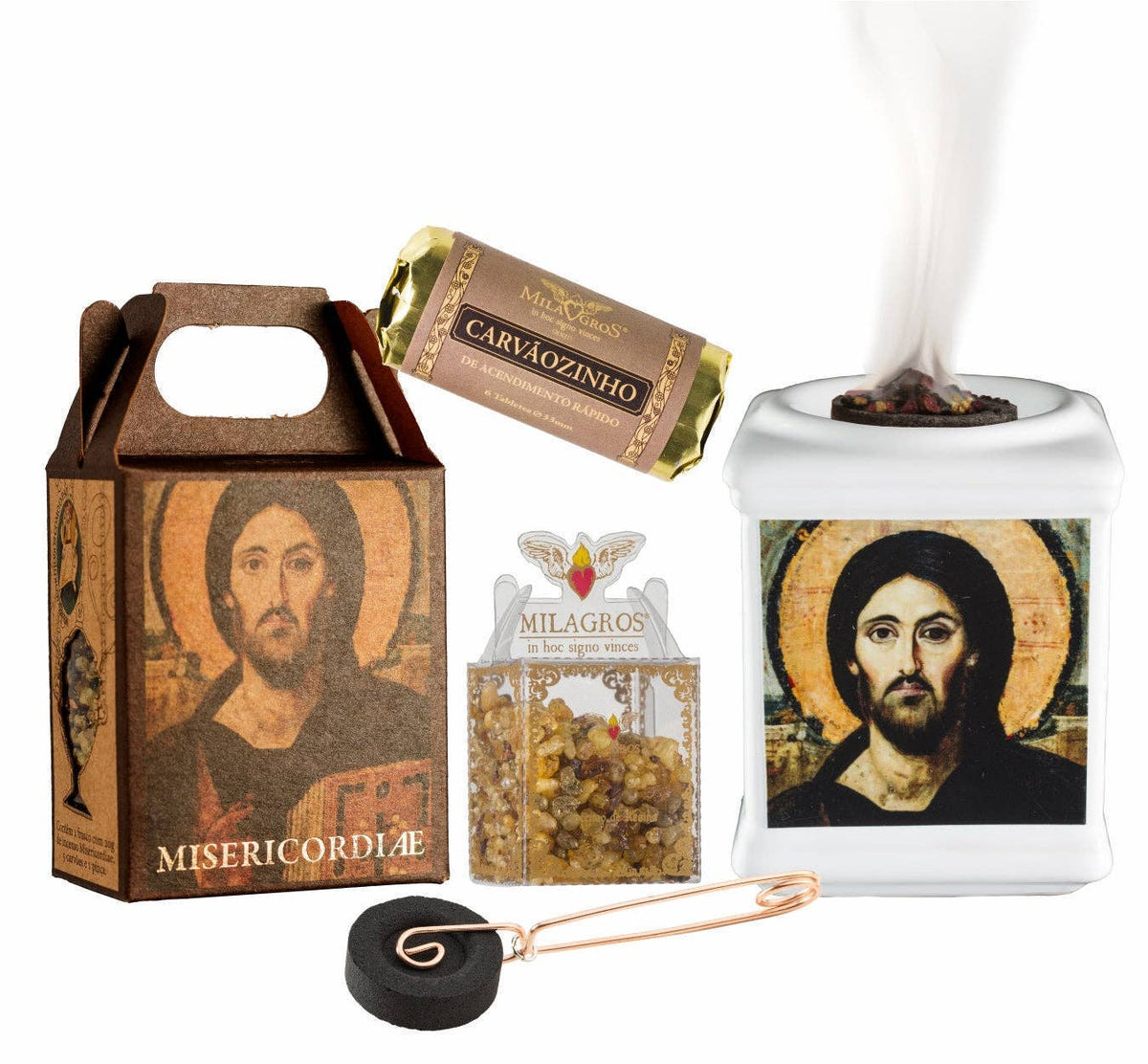 Misericordiae Mini Incense Kit with Ceramic Burner