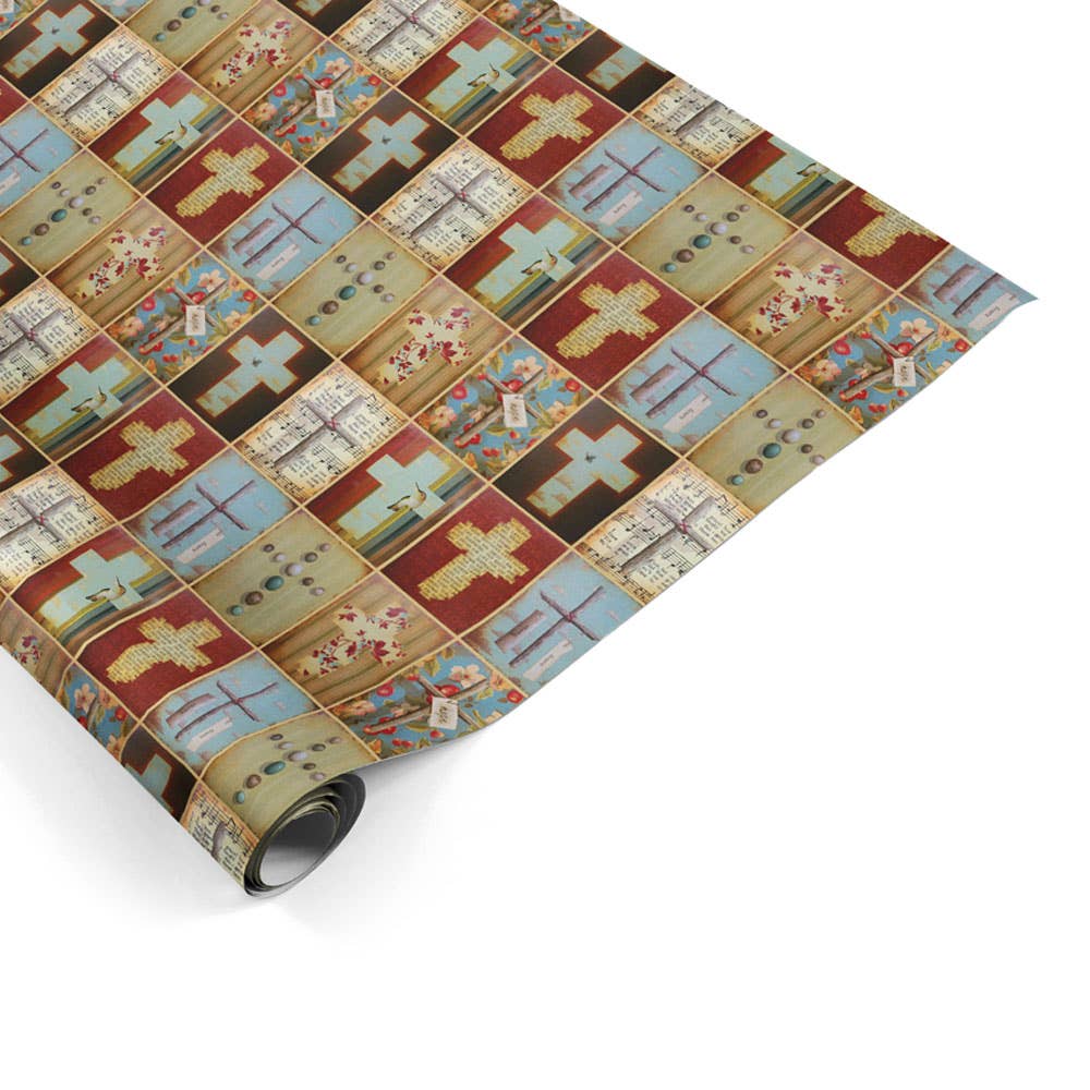 “Crosses” Wrapping Paper Sheet