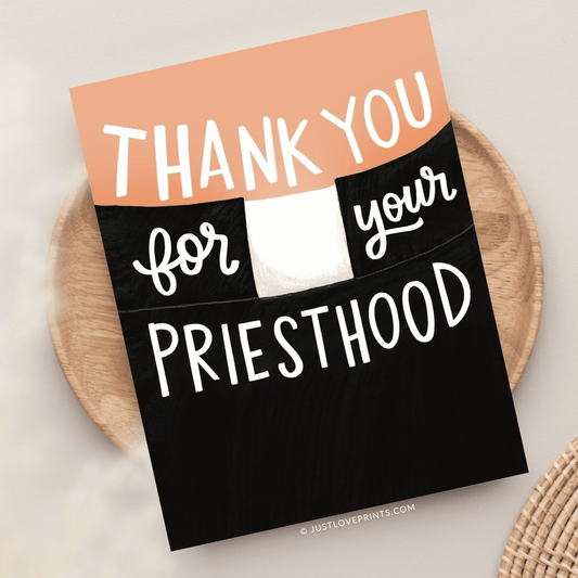 Thank You For Your Priesthood Greeting Card