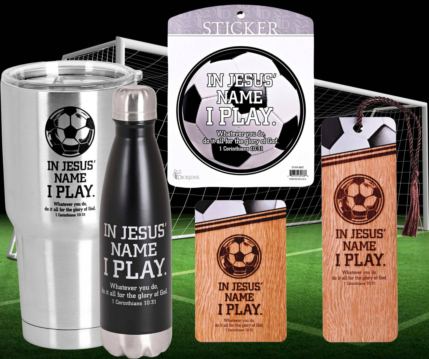 Sticker Soccer In Jesus Name I Play
