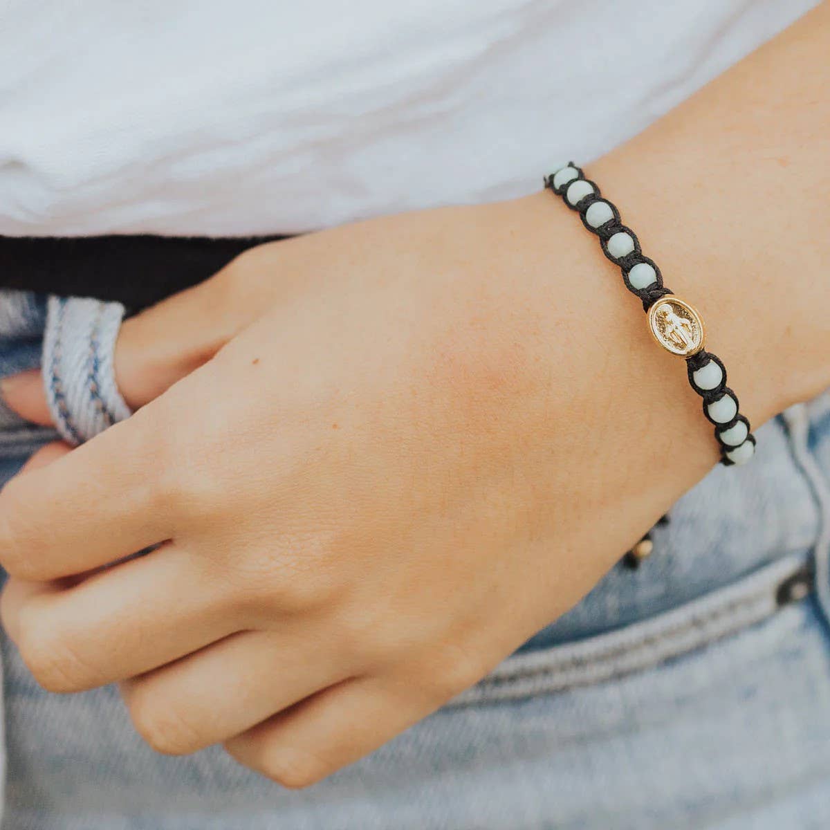 Miraculous Gemstone Bracelet-Slate/Amazonite