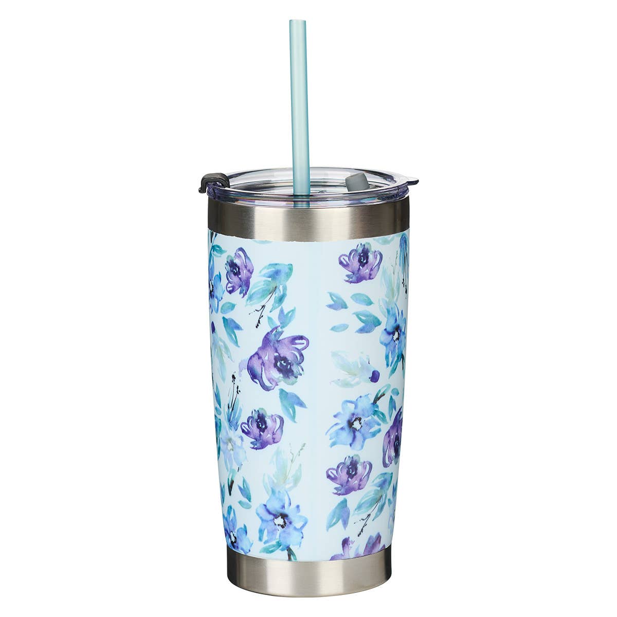 It Is Well With My Soul Purple Posies Stainless Steel Travel