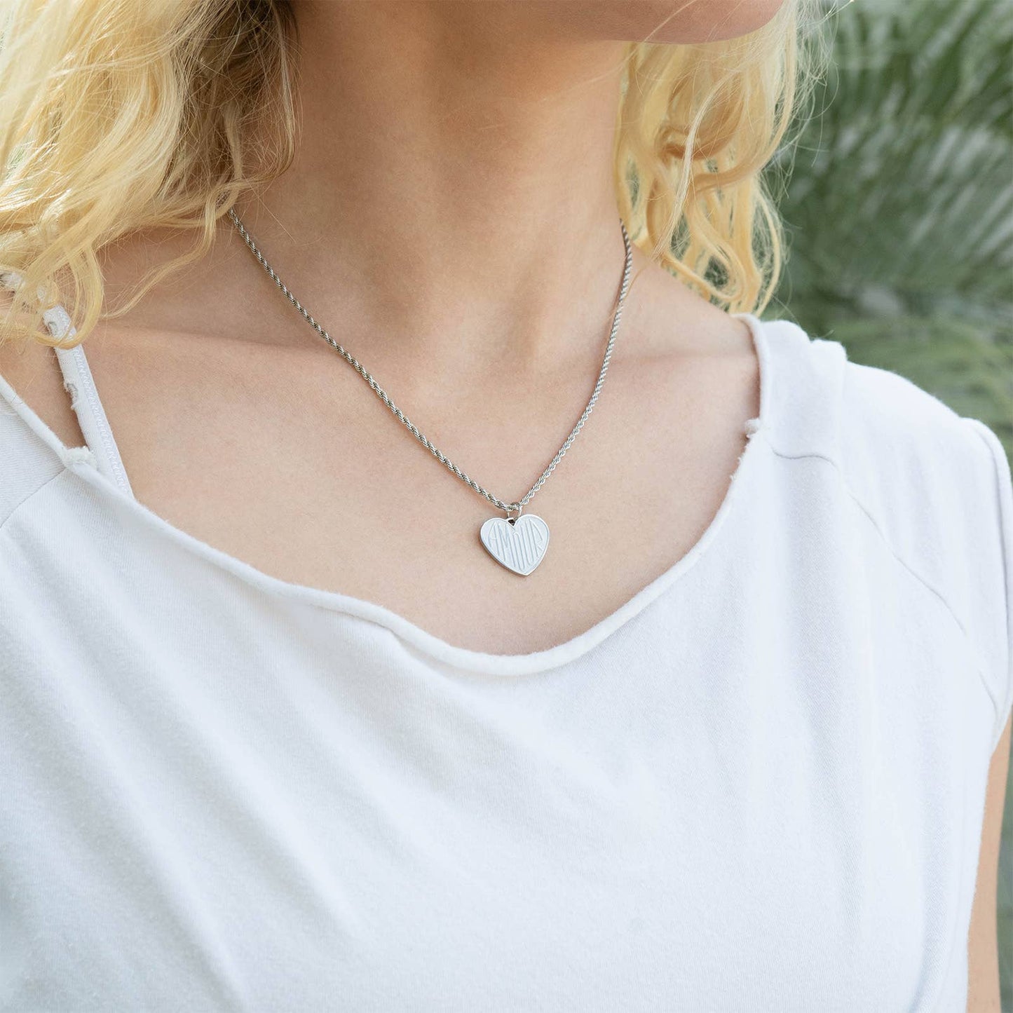 Stainless Steel Rope Chain Necklace