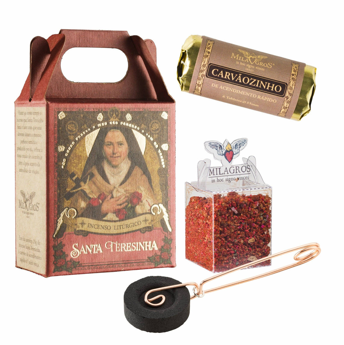 Saint Therese of Lisieux Mini Incense Kit — Rose, Floral