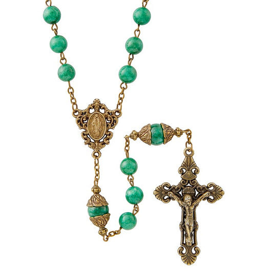 San Gimignano Rosary Collection - Emerald