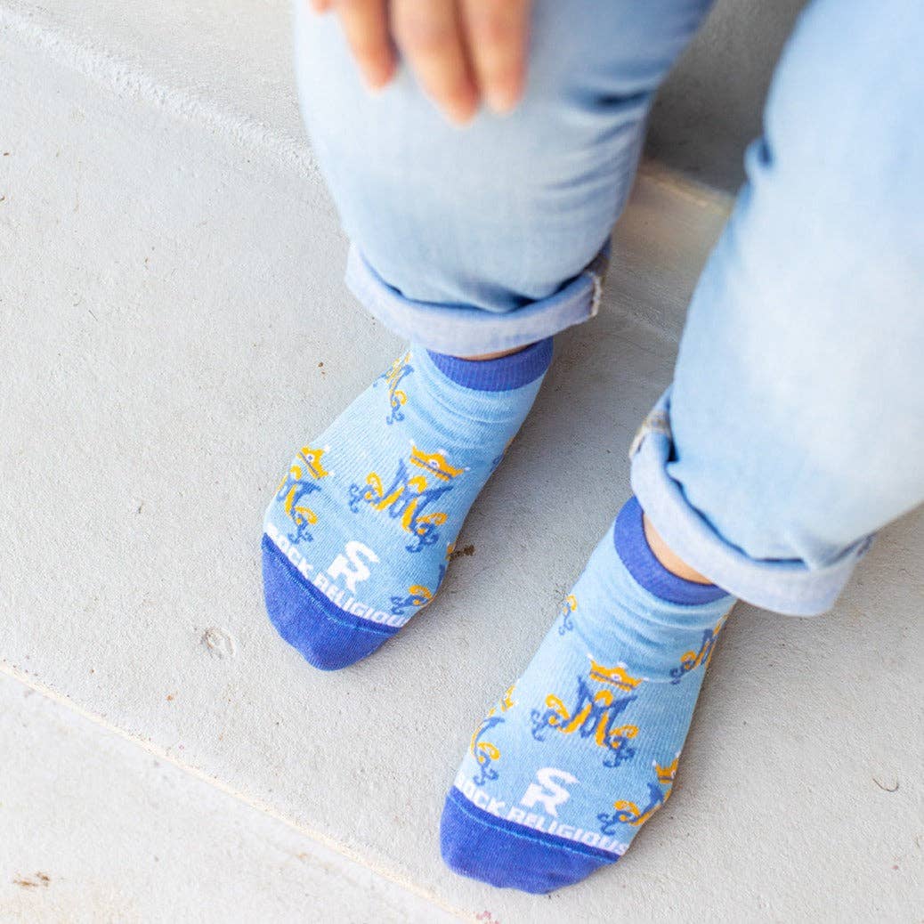 Marian Monogram No Show Socks
