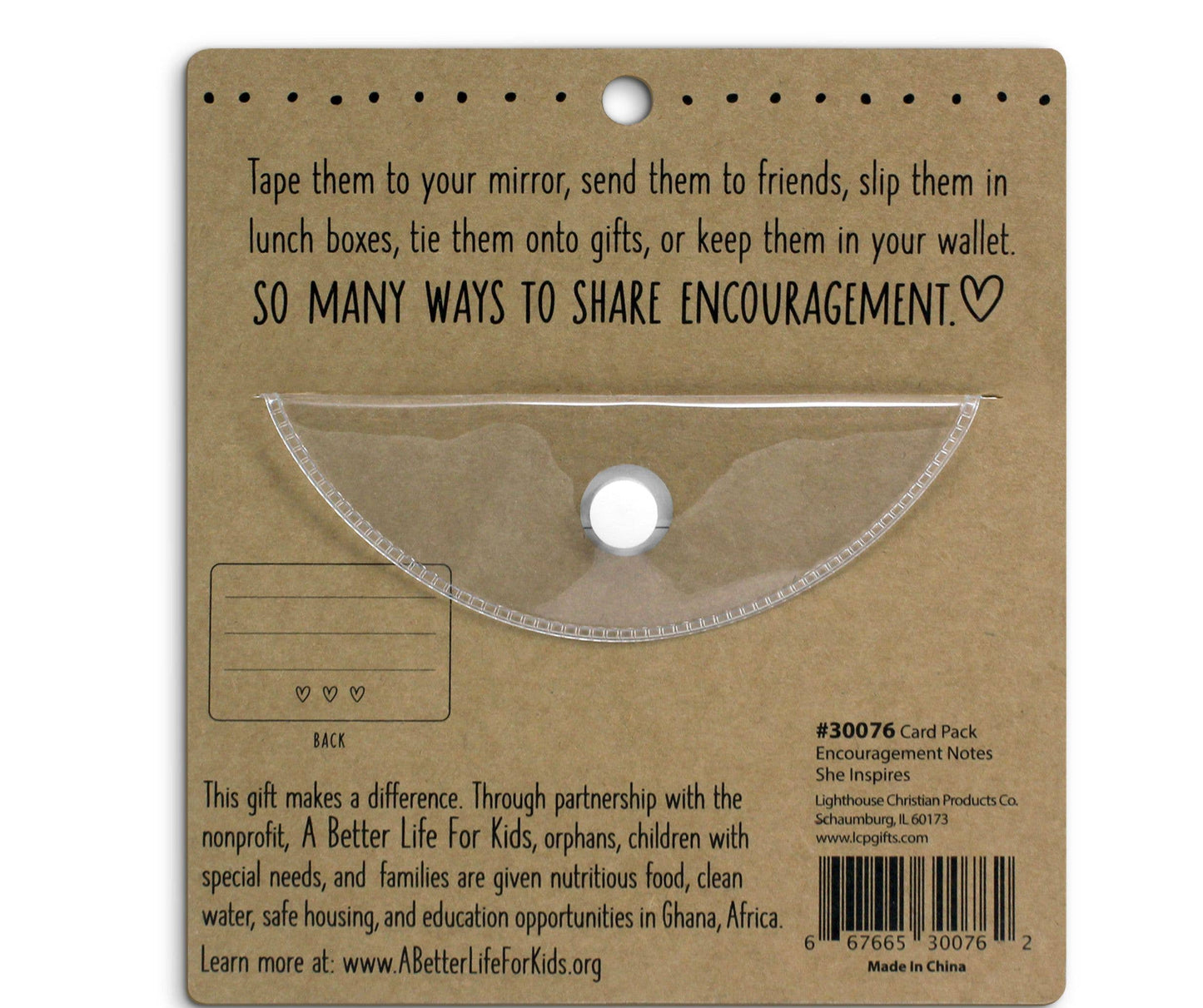 LCP Encouragement Note Cards She Inspires