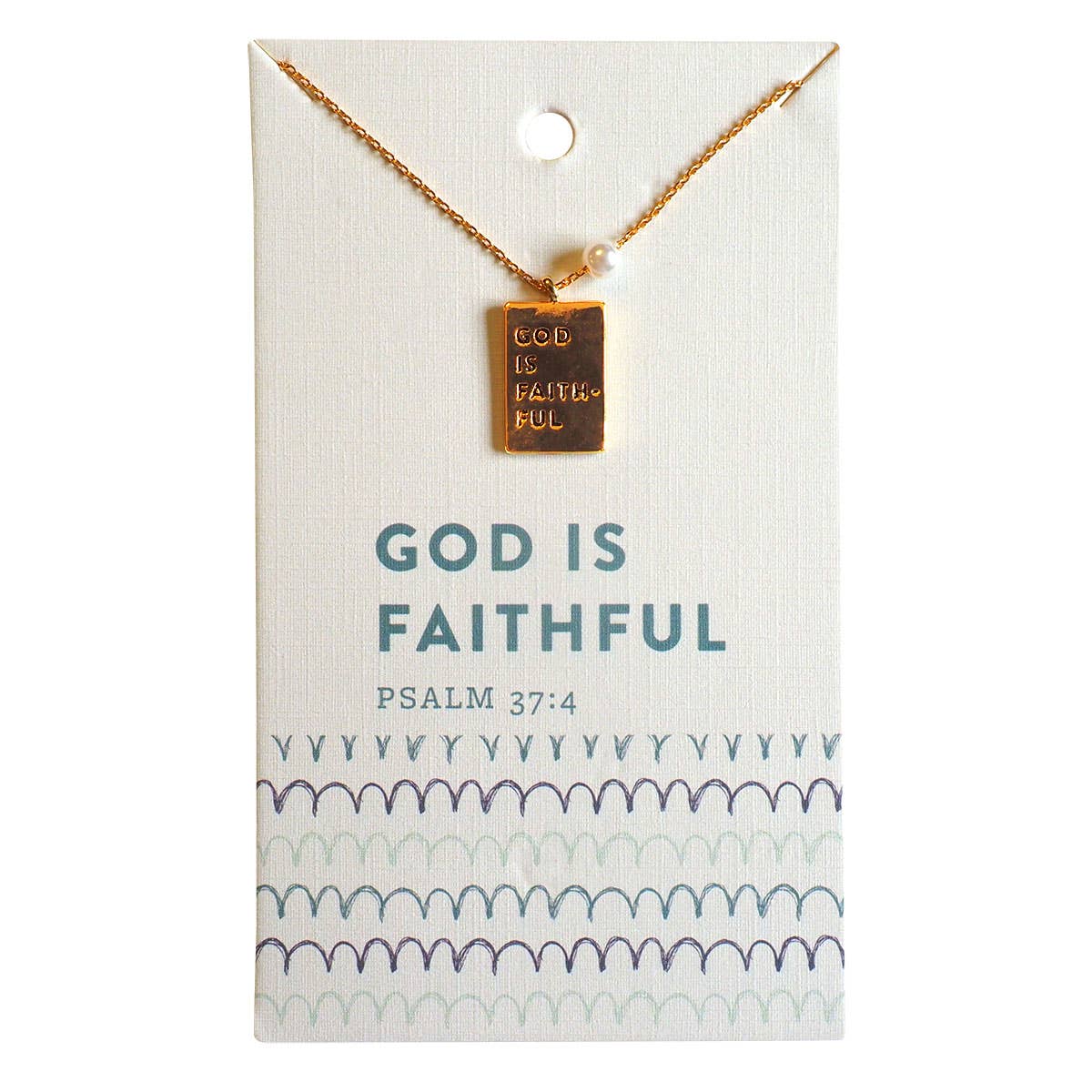 Grace & truth God Is Faithful Keepsake Necklace