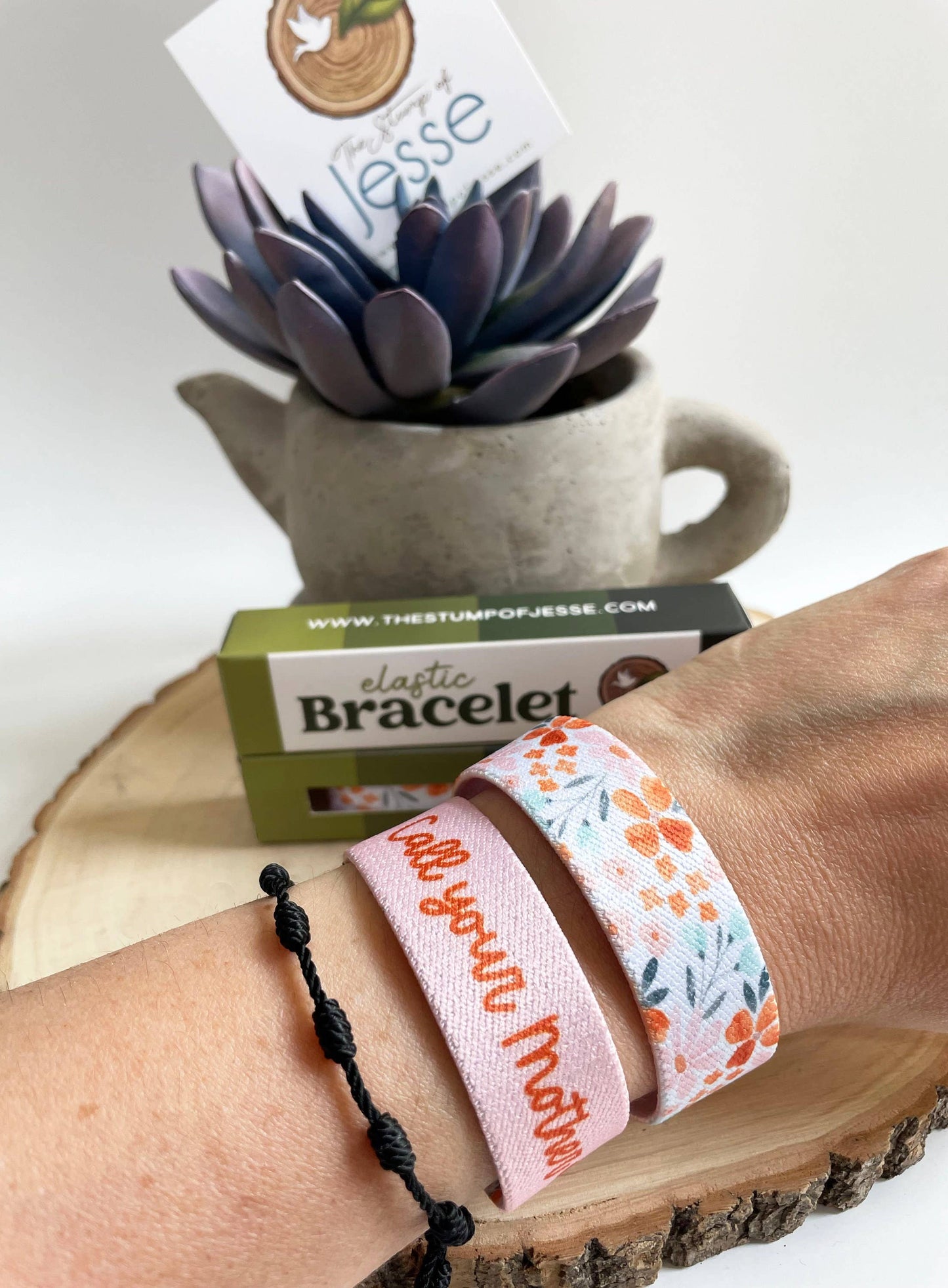Call Your Mother | Reversible Elastic Bracelet I Catholic