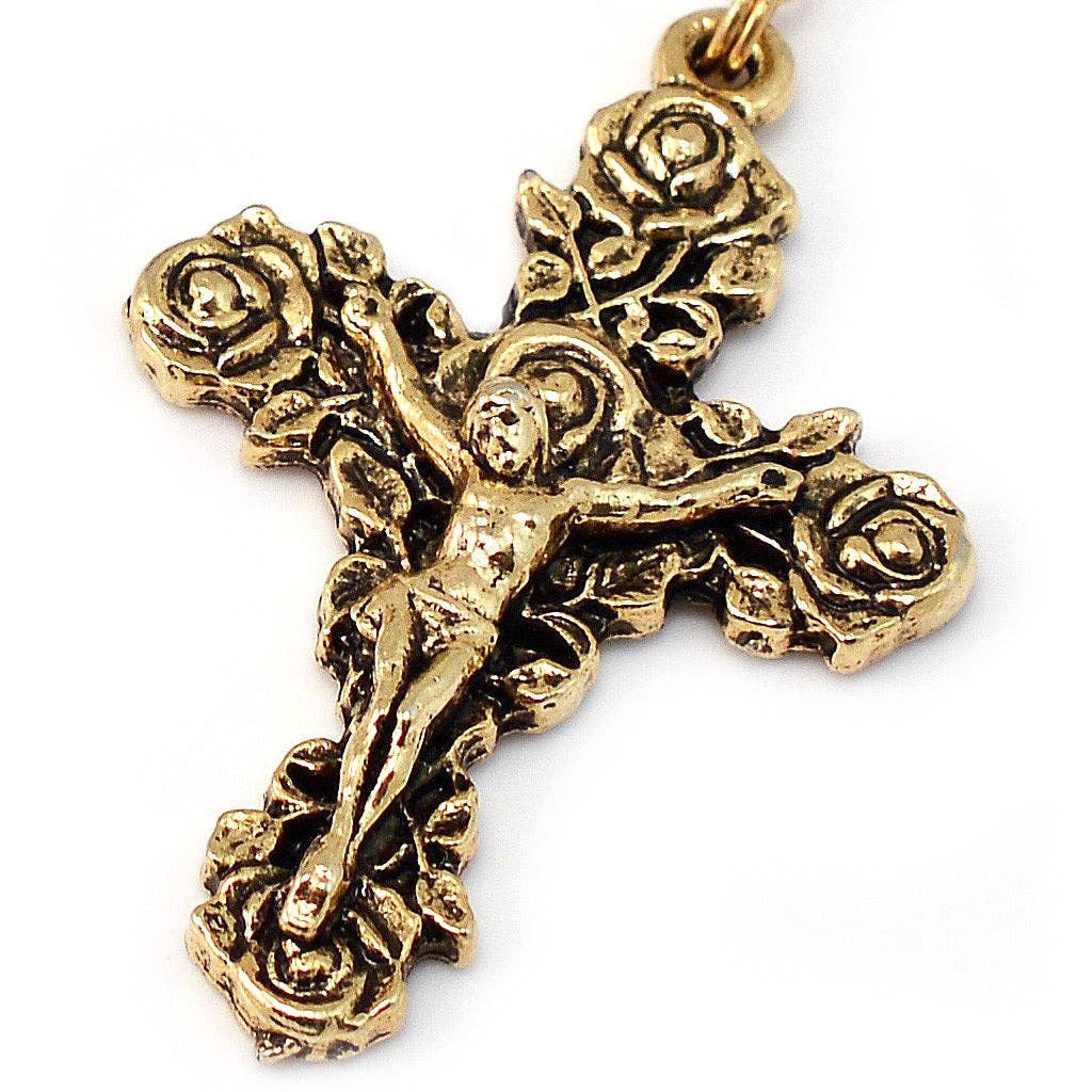 Mary's Motherly Love Collection Pink & Gold Rosary