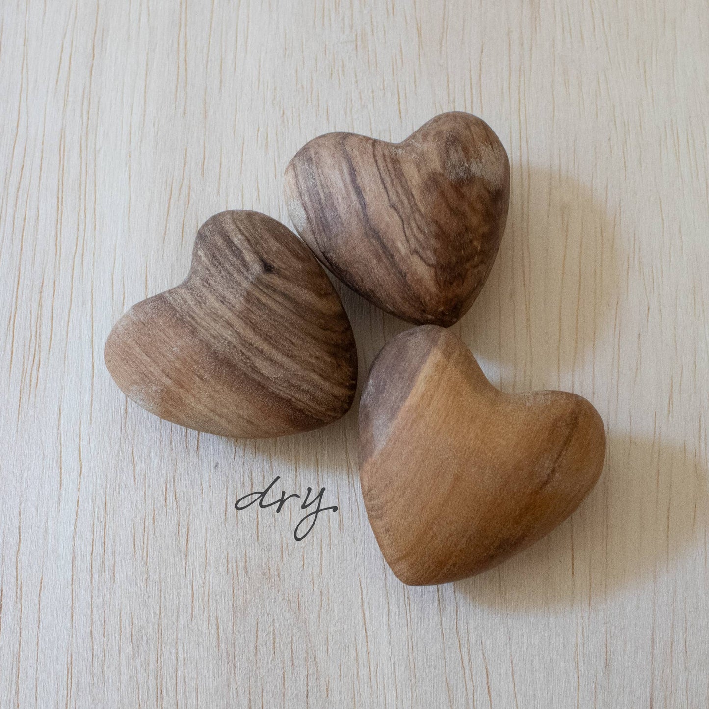 Olive Wood Hearts