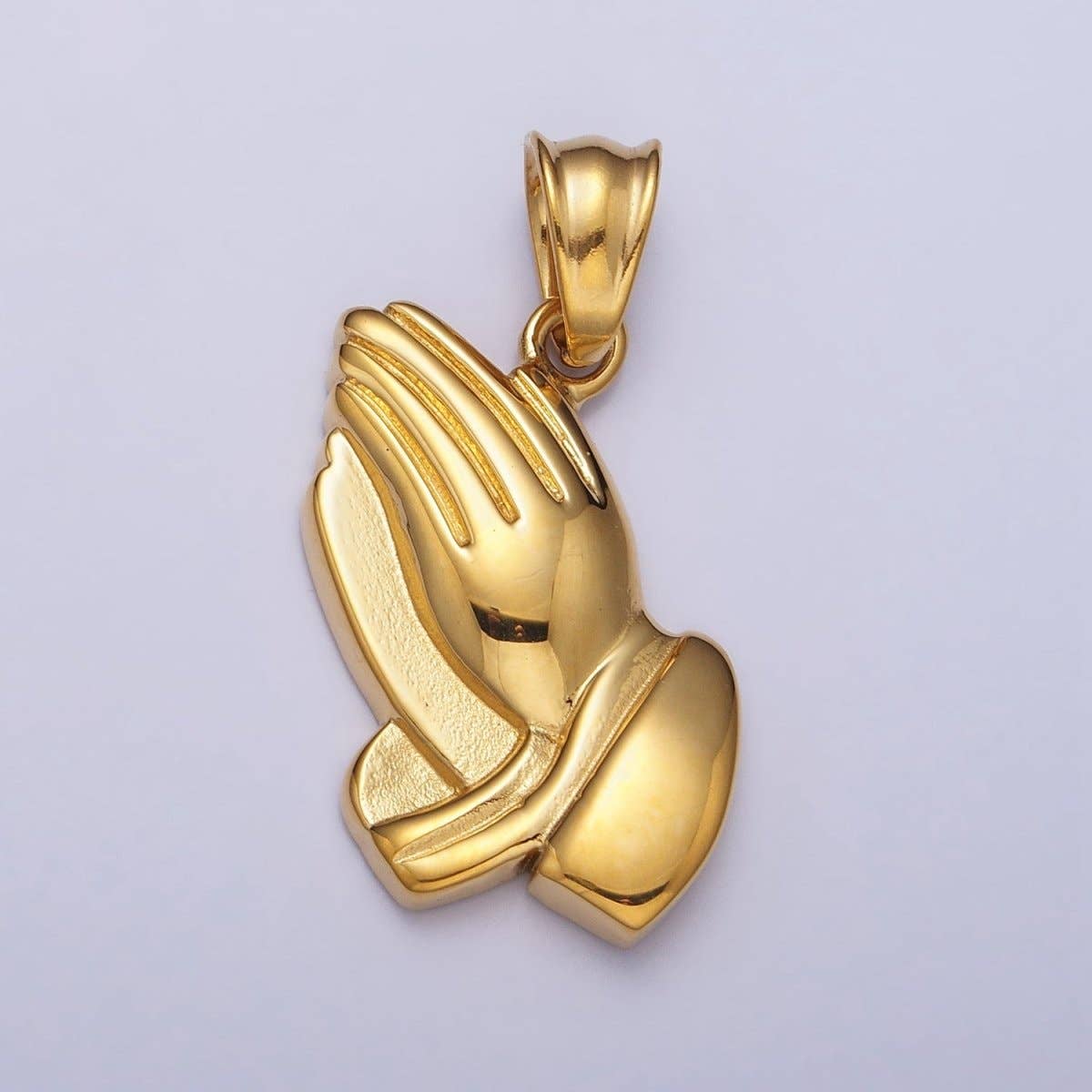 Stainless Steel Religious Prayer Hands Pendant