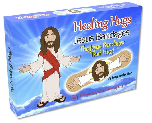 Hug-a-BooBoo "Healing Hugs" Jesus Bandages 24ct Box