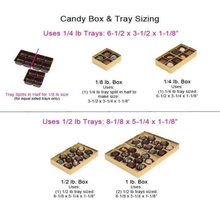 White Gloss - Clear Lid Rigid Candy Boxes