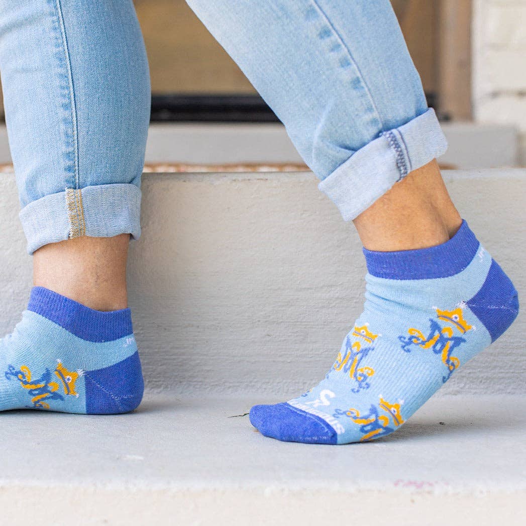 Marian Monogram No Show Socks