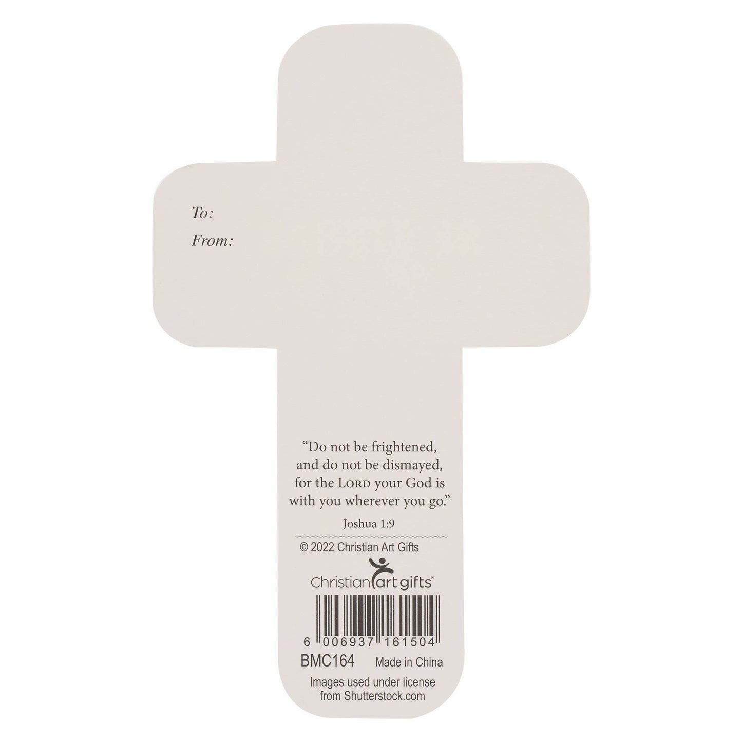 Cross Bookmark Lion Strong & Courageous Josh. 1:9