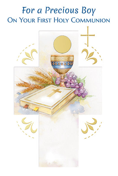 First Holy Communion Card - Boy