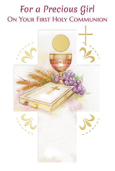 First Holy Communion Card - Girl
