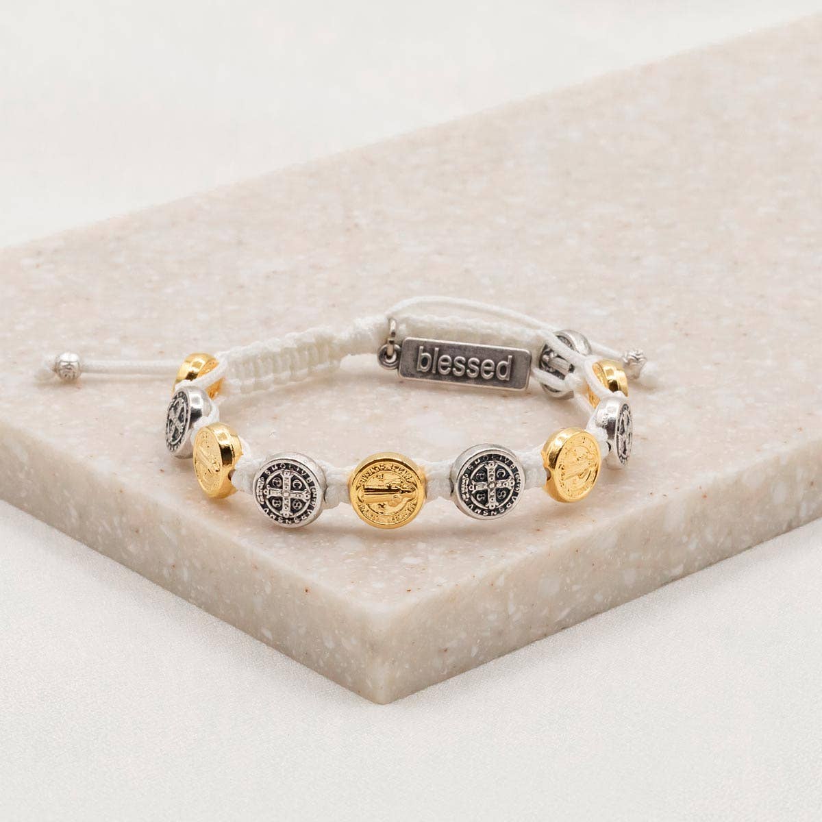 Benedictine Blessing Bracelet - Mixed Metals
