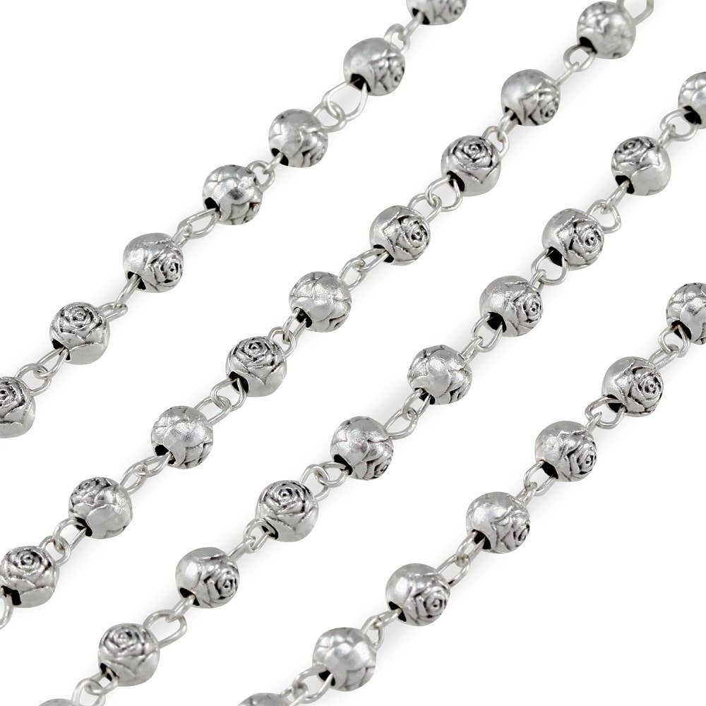 Miraculous Rosary Metal Beads & Gold Finish Box Gift Set