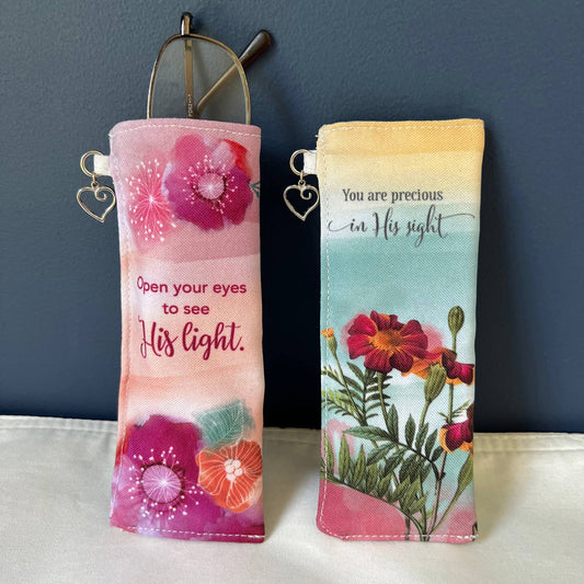 Faithful Florals Fabric Eyeglass Cases