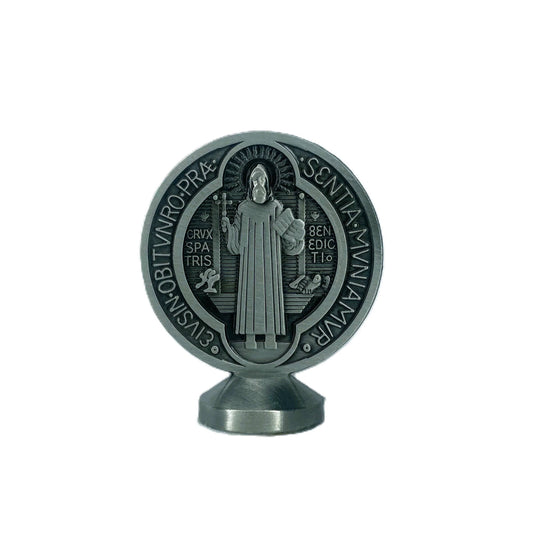 St Benedict Medal Statuette (Chrome) 2.25″x1.75"