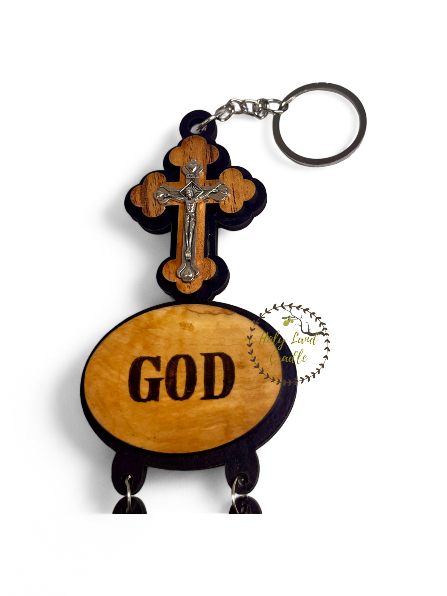 Olive Wood "God Bless Our Home"
