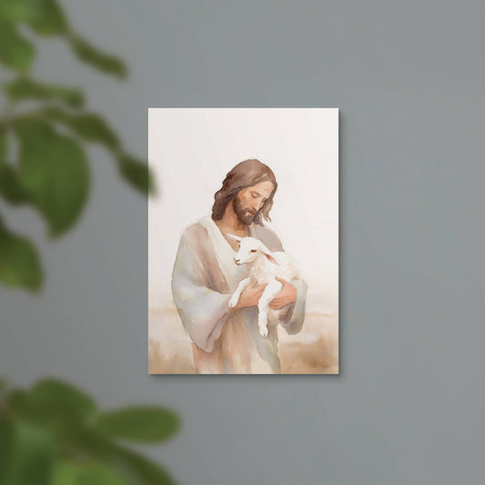 Jesus & The Lamb Canvas